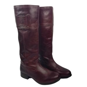 Frye Women’s Amelia Rogo Tall Leather Equestrian Riding Boots Shoes Size 5.5